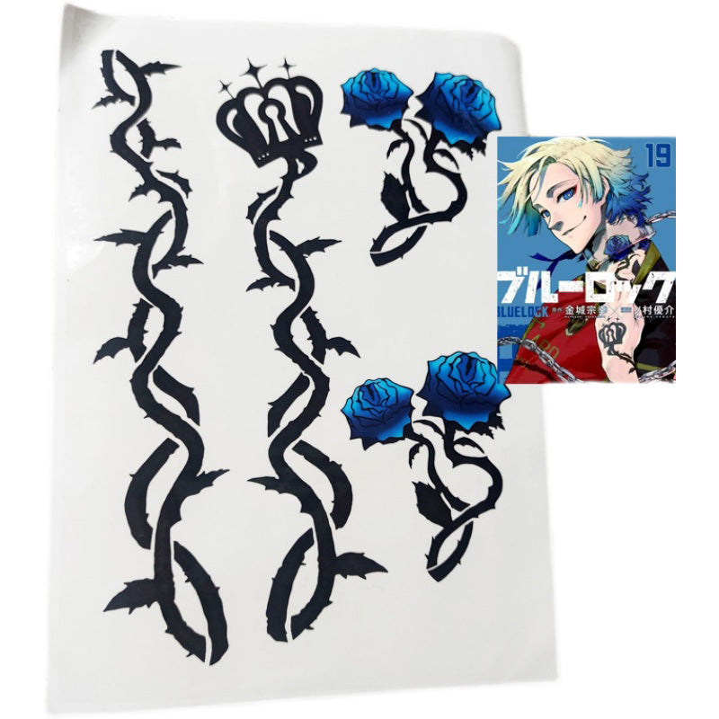 Blue Lock Season 2 Michael Kaiser Tattoo Stickers Cosplay Accessory Pr