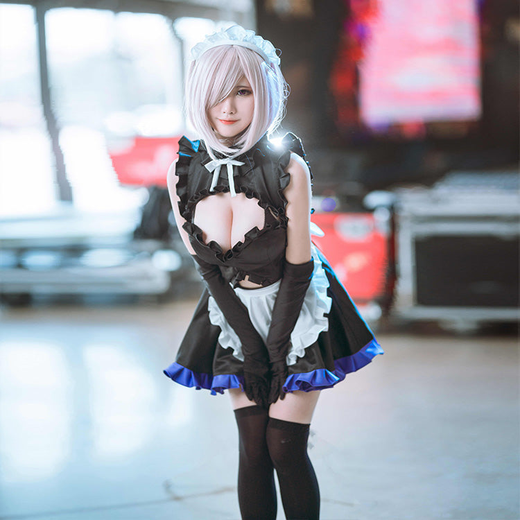 Fate Grand Order Mash Kyrielight Shielder Maid Cosplay Costume Winkcosplay 8165