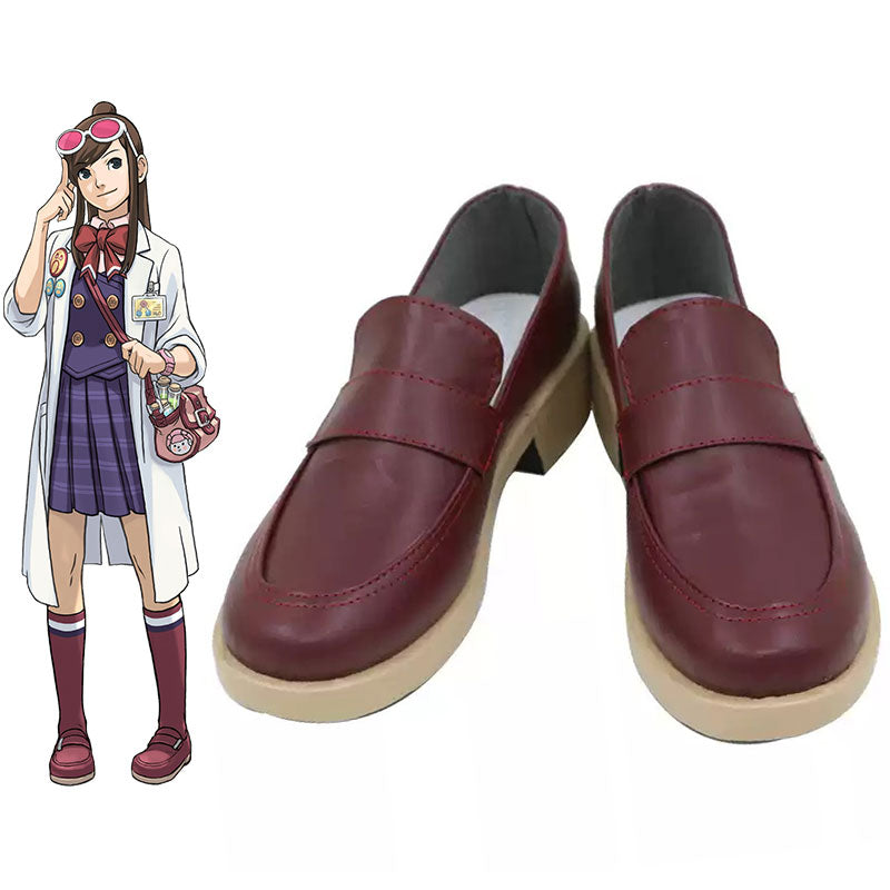 Ace Attorney Gyakuten Saiban Ema Skye Cosplay Shoes