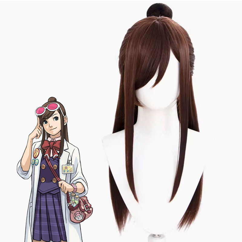 Ace Attorney Gyakuten Saiban Ema Skye Cosplay Wig