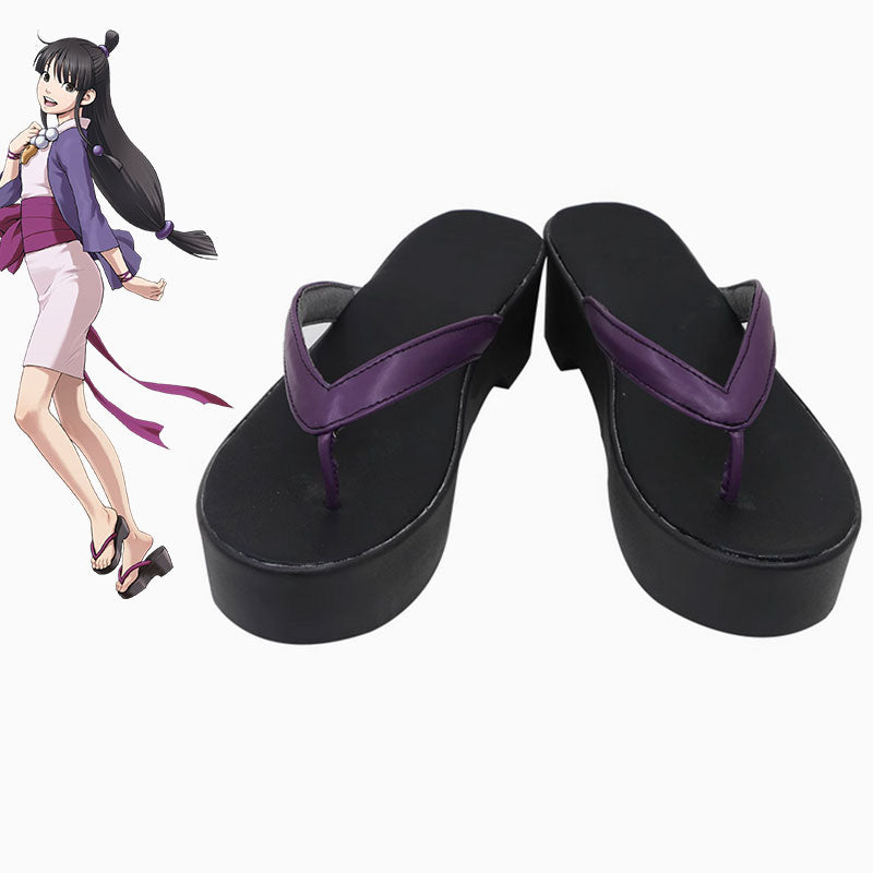 Ace Attorney Gyakuten Saiban Maya Fey Cosplay Shoes