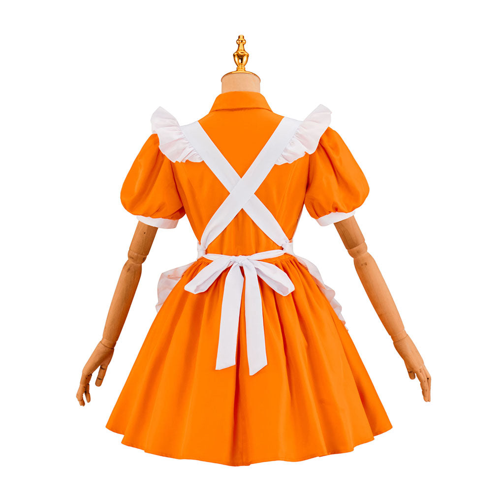 Ace Attorney Gyakuten Saiban Maya Fey Trucy Wright Athena Cykes Maid Dress Cosplay Costume