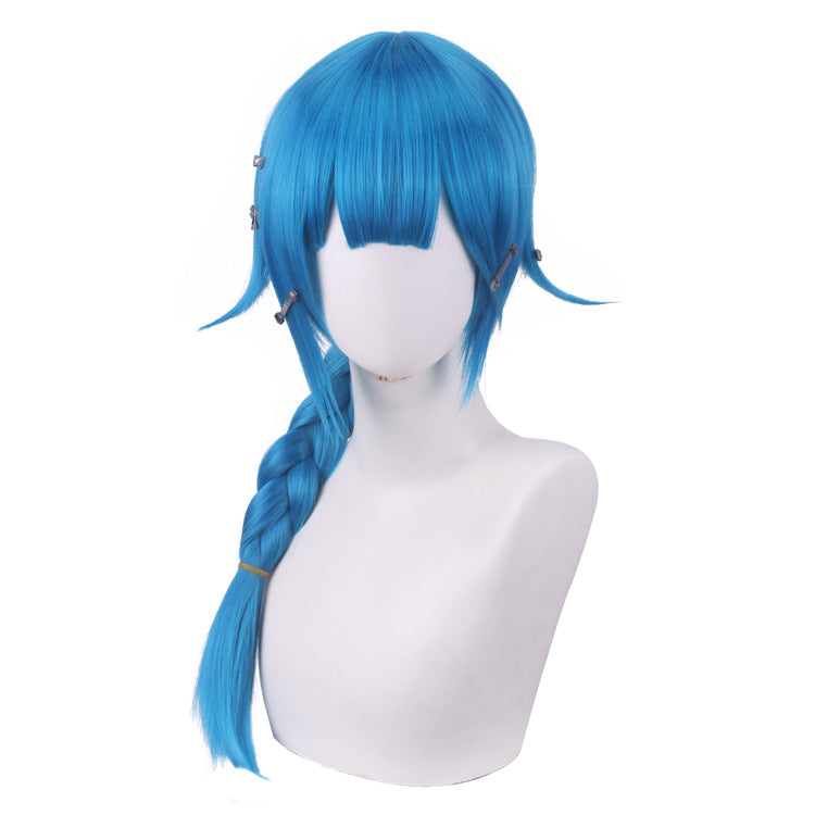 Arcane Season 1 League Of Legends Jinx Powder Cosplay Wig