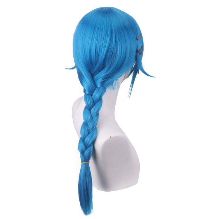 Arcane Season 1 League Of Legends Jinx Powder Cosplay Wig