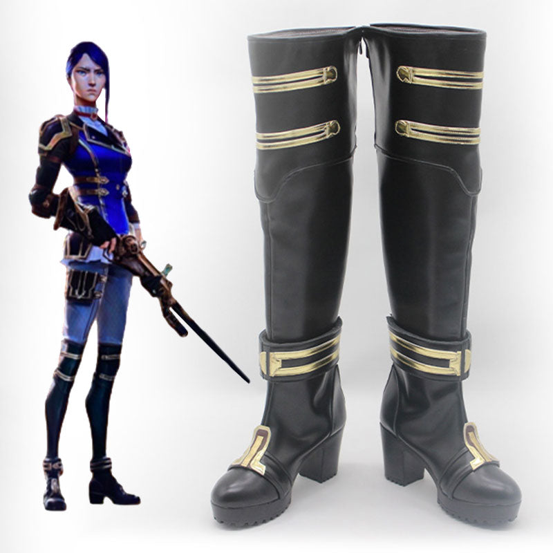 Arcane Season 2 League Of Legends Caitlyn Shoes Cosplay Boots