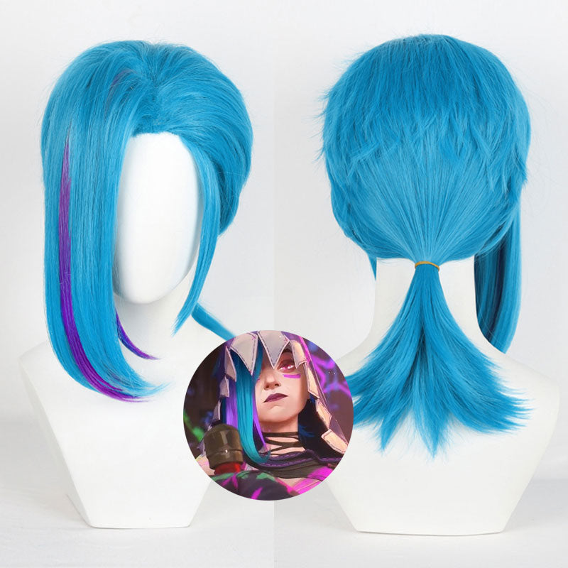 Arcane Season 2 League Of Legends Jinx Cosplay Wig