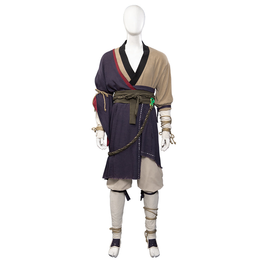 Black Myth: Wukong Monkey King Pilgrim's Garb Cosplay Costume