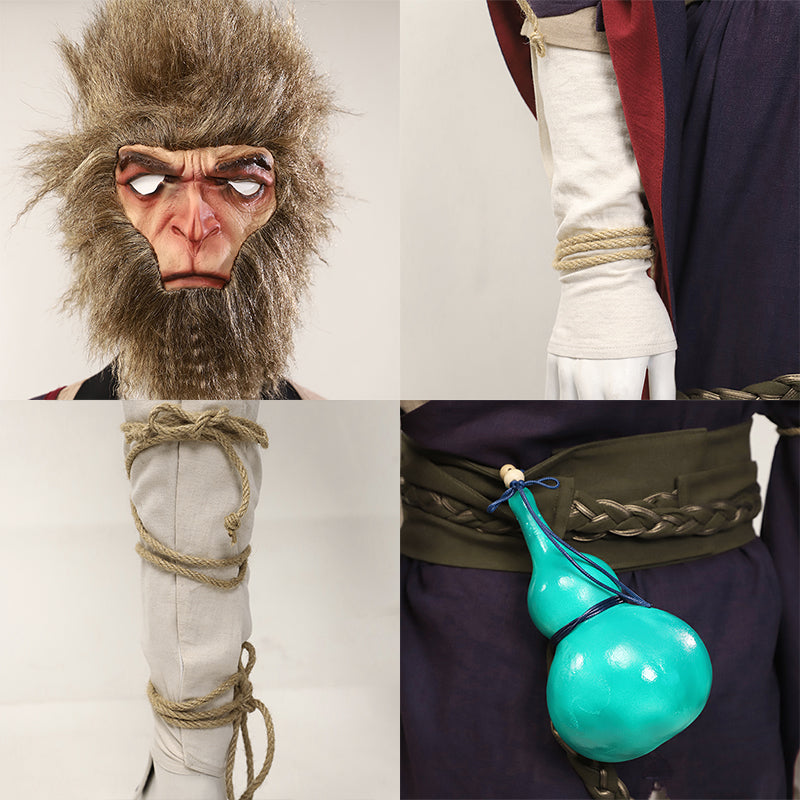 Black Myth: Wukong Monkey King Pilgrim's Garb Cosplay Costume