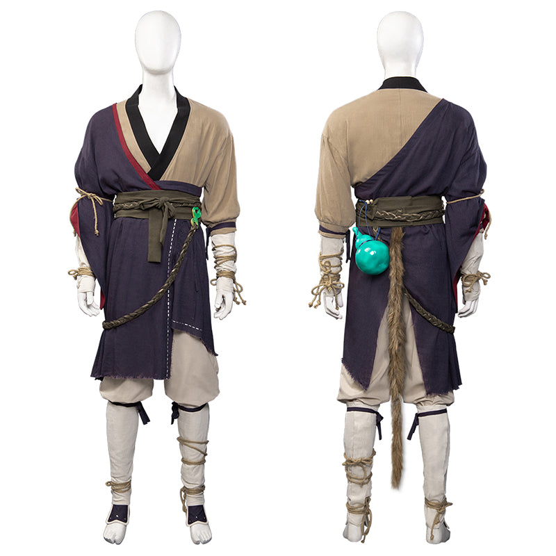 Black Myth: Wukong Monkey King Pilgrim's Garb Cosplay Costume