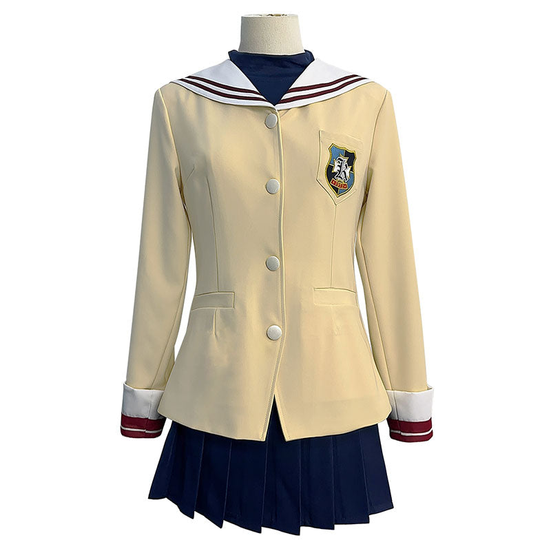 Clannad Nagisa Furukawa Scool Uniforms Cosplay Costume