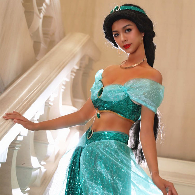 Disney Aladdin and the Magic Lamp Princess Jasmine Cosplay Costume