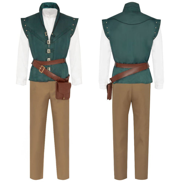 Disney Tangled Rapunzel Flynn Rider Cosplay Costume