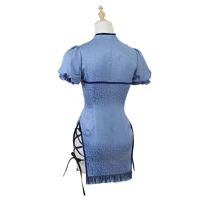 Fairy Tail X Animega 2023 Juvia Lockser China Dress Cheongsam Cosplay Costume