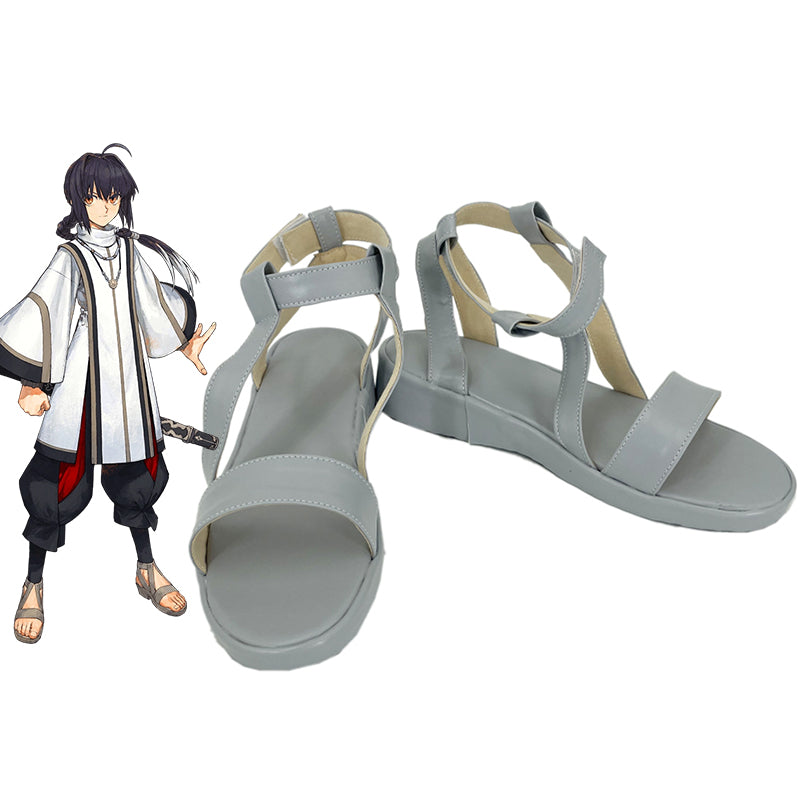 Fate Samurai Remnant Saber Yamato Takeru Cosplay Shoes