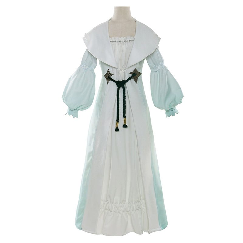 Final Fantasy XIV FF14 Crescent Moon Nightgown Cosplay Costume