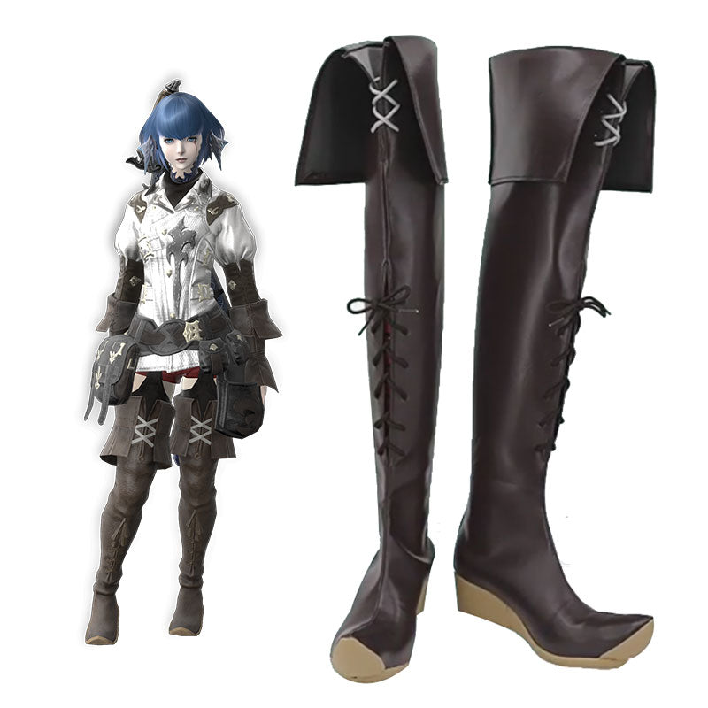 Final Fantasy XIV FF14 Mide Hotgo Shoes Cosplay Boots