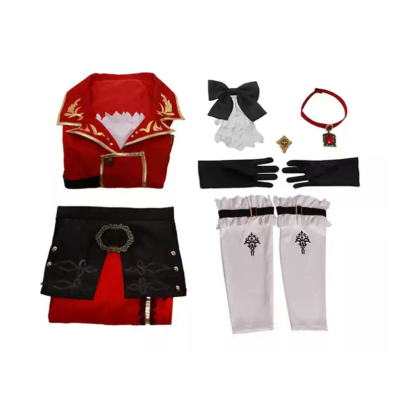 Final Fantasy XIV FF14 Shadowbringers Red Mage Cosplay Costume