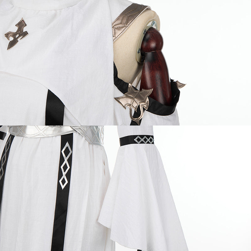 Final Fantasy XIV FF14 Asphodelos Chiton of Healing Cosplay Costume