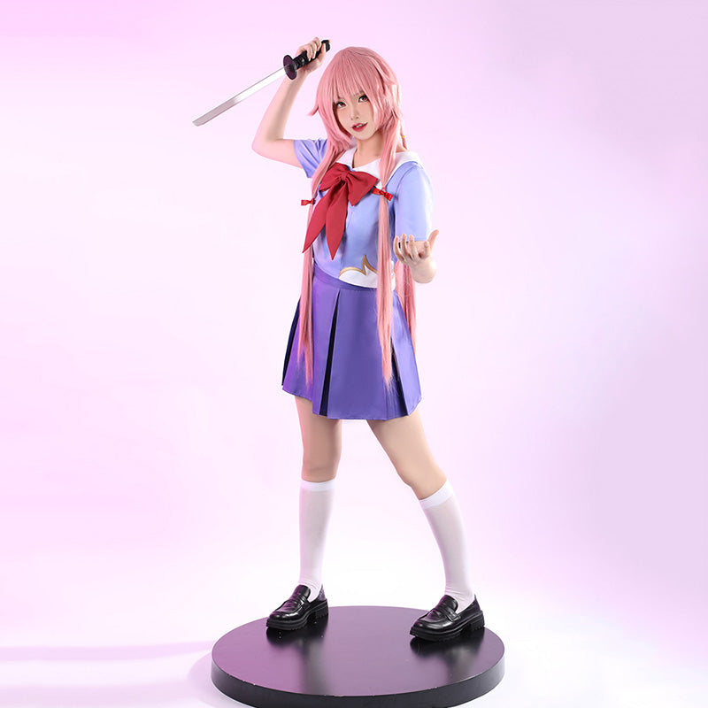 Future Diary Mirai Nikki Yuno Gasai School Uniform Cosplay Costume