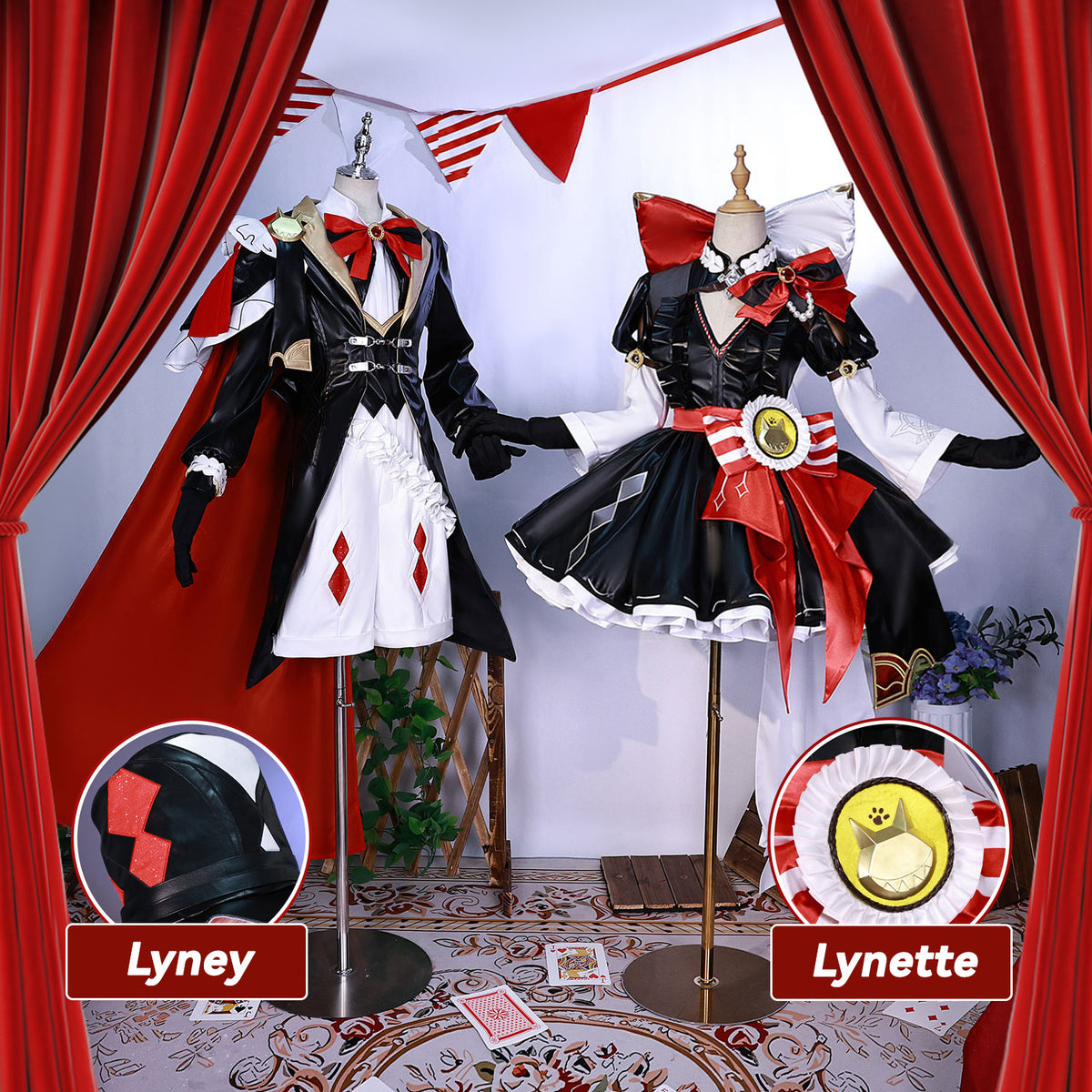 Genshin Impact x KFC Collab Lynette Lyney Cosplay Costume – Winkcosplay