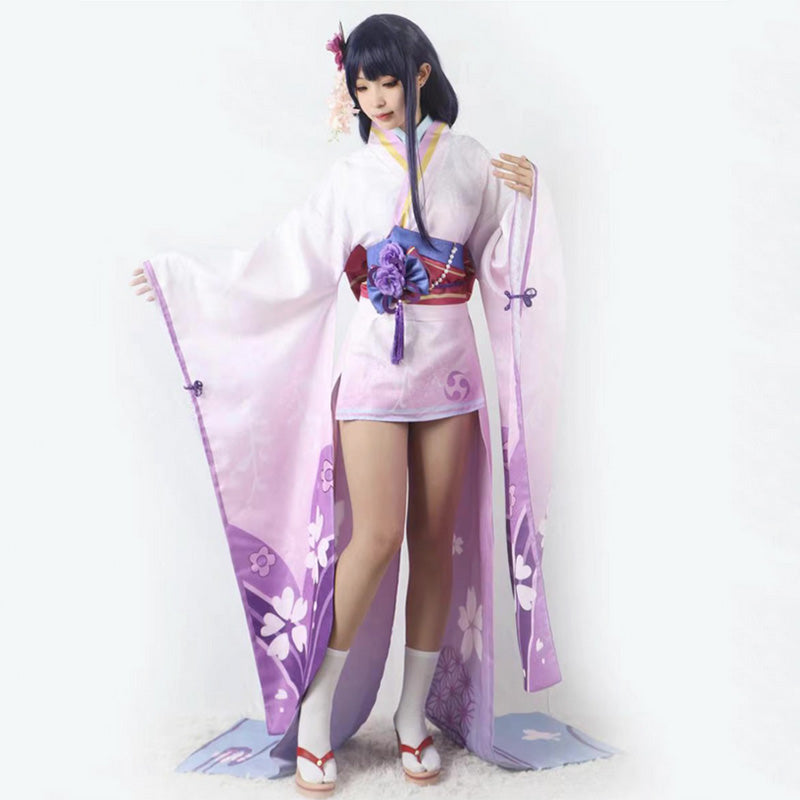 Genshin Impact Baal Raiden Makoto Kimono Cosplay Costume