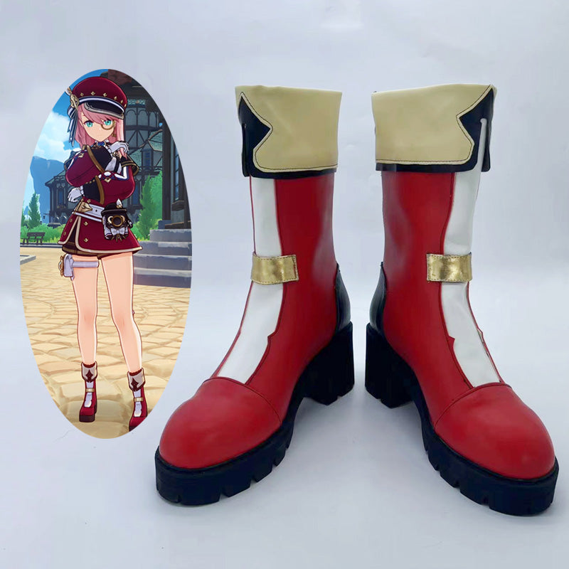 Genshin Impact Charlotte Cosplay Shoes