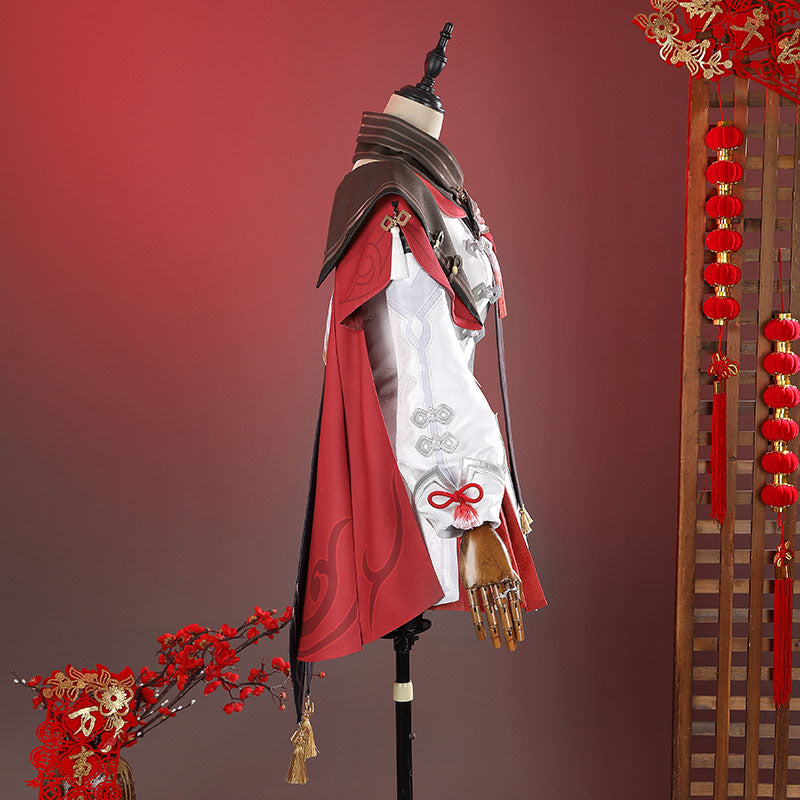 Genshin Impact Hu Tao Cherries Snow-Laden Cosplay Costume