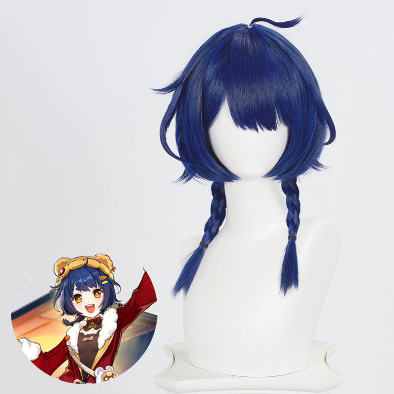 Genshin Impact Xiangling New Year's Cheer Cosplay Wig