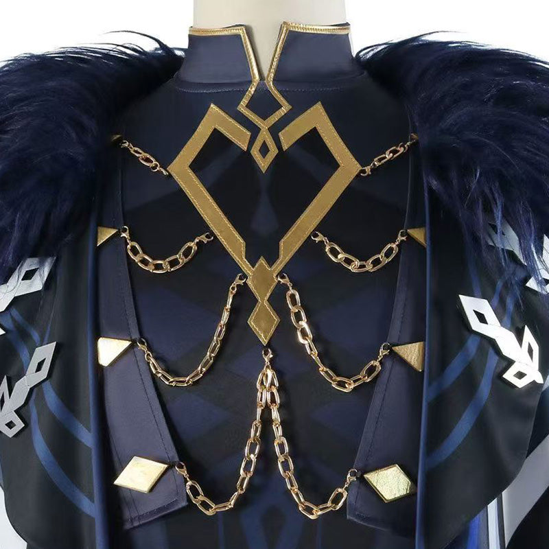 Genshin Impact the Eleven Fatui Harbingers The Captain Il Capitano Cosplay Costume