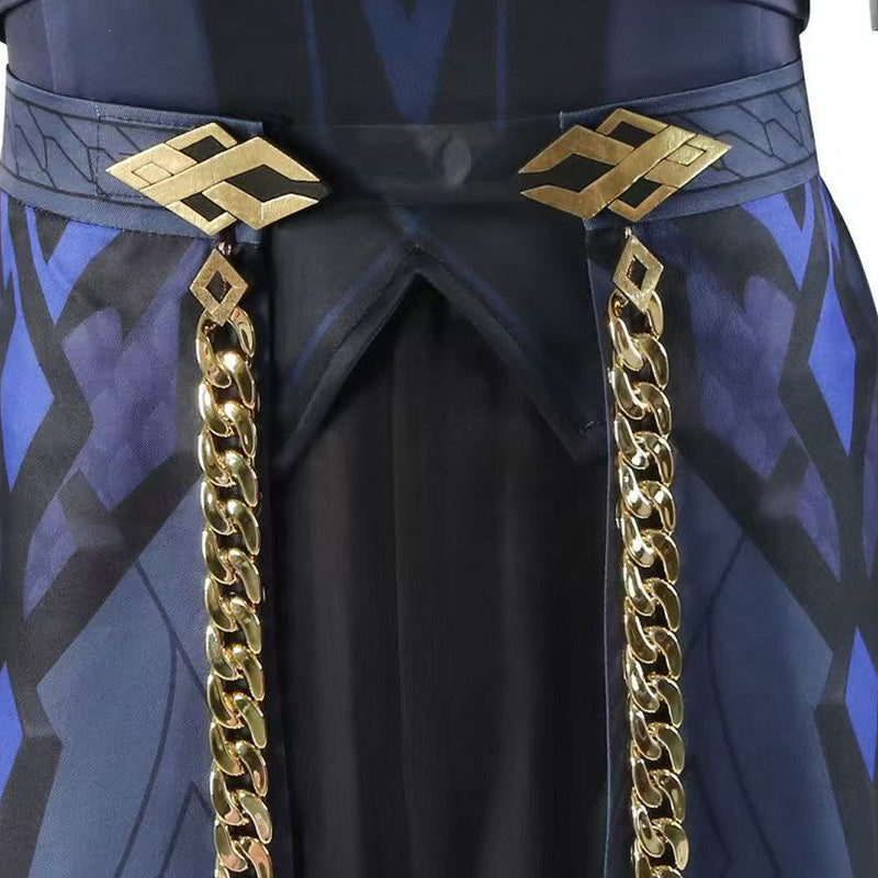 Genshin Impact the Eleven Fatui Harbingers The Captain Il Capitano Cosplay Costume