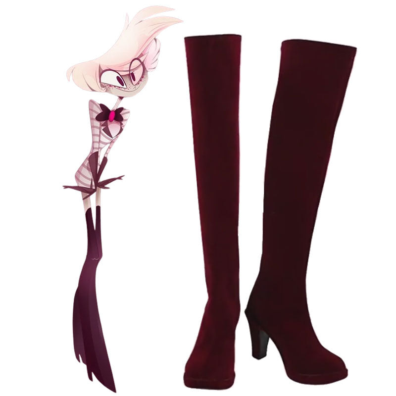 Hazbin Hotel Angel Dust Shoes Cosplay Boots