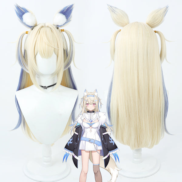 Hololive Virtual YouTuber Hololive -Advent- EN Fuwawa Abyssgard Cosplay Wig