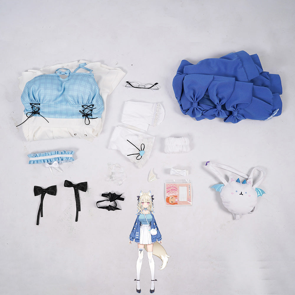 Hololive Virtual YouTuber Hololive -Advent- EN Fuwawa Abyssgard Third Costumes Cosplay Costume