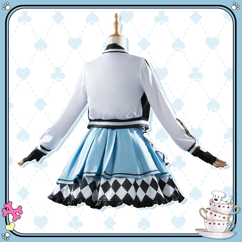 Hololive Virtual YouTuber Inugami Korone Alice in Wonderland Themed Costume Cosplay Costume