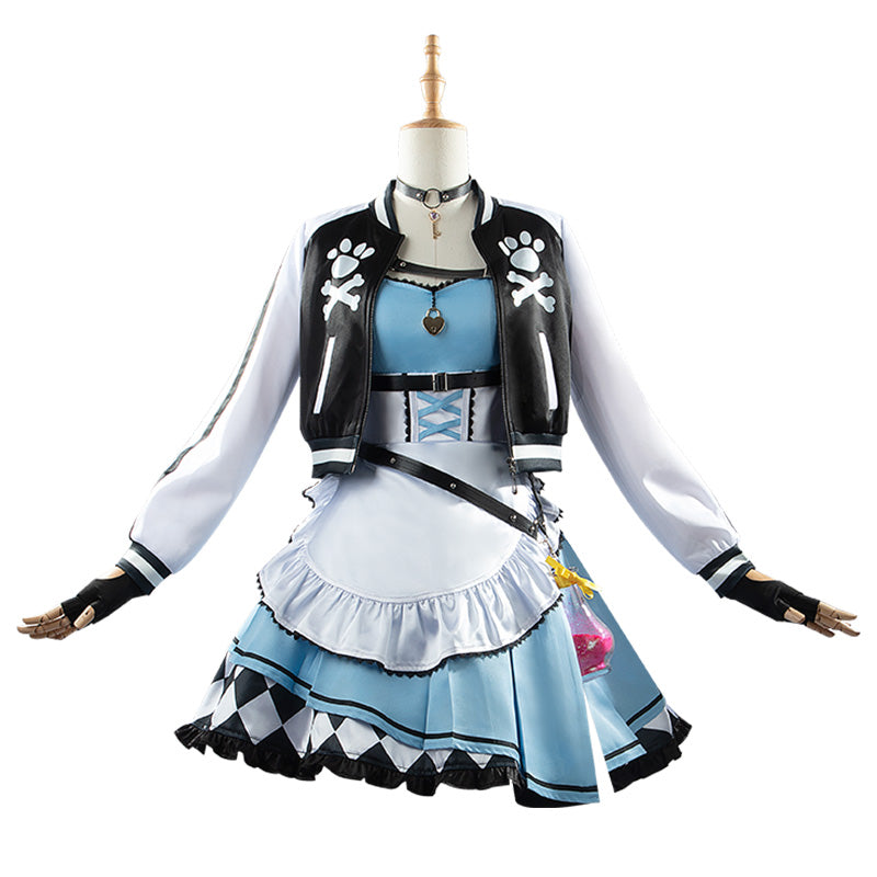 Hololive Virtual YouTuber Inugami Korone Alice in Wonderland Themed Costume Cosplay Costume