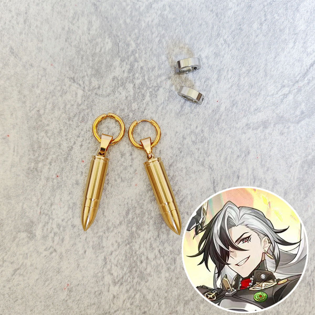 Honkai: Star Rail Boothill One Earring Ear Clip  Ear cuffs Cosplay Accessory Prop