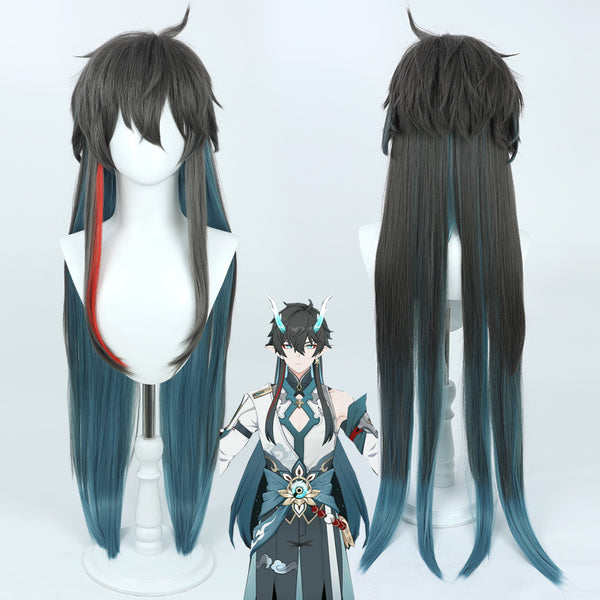 Honkai: Star Rail Dan Heng Imbibitor Lunae Ult ivon Cosplay Wig A Edition - Horn Select