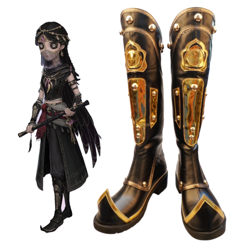 Identity V Antiquarian Qi Shiyi Crow Shoes Cosplay Boots