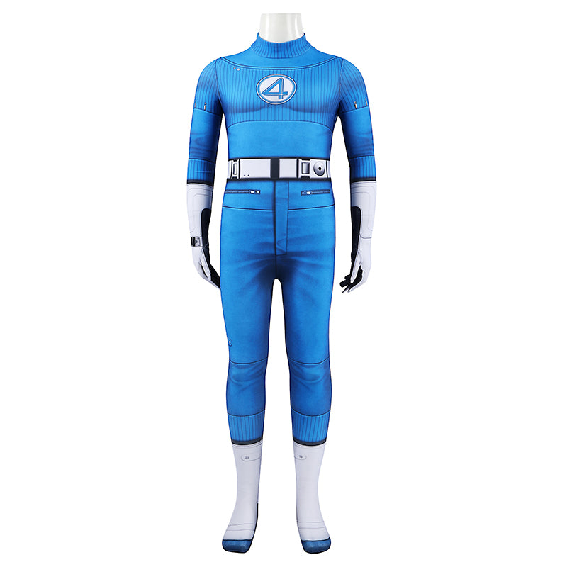 Kids Size The Fantastic Four First Steps Mister Fantastic Reed Richards Cosplay Costume