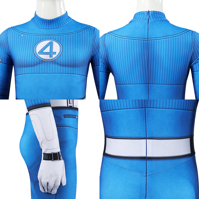 Kids Size The Fantastic Four First Steps Mister Fantastic Reed Richards Cosplay Costume