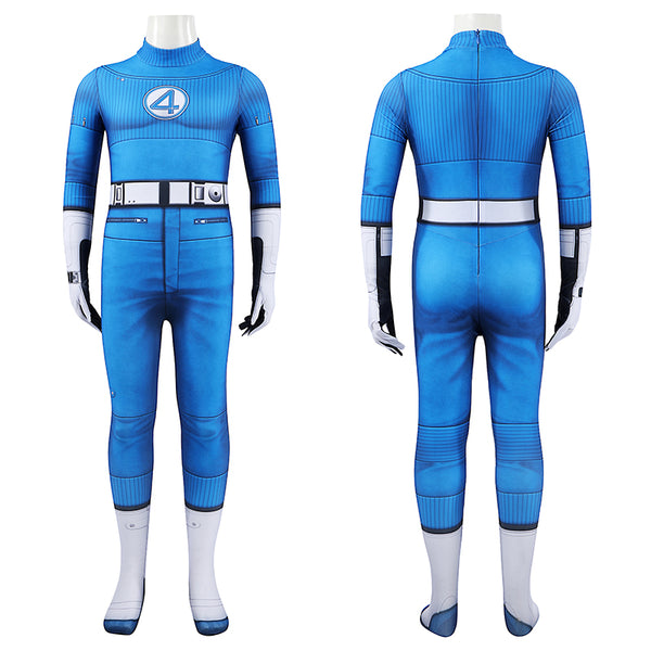 Kids Size The Fantastic Four First Steps Mister Fantastic Reed Richards Cosplay Costume