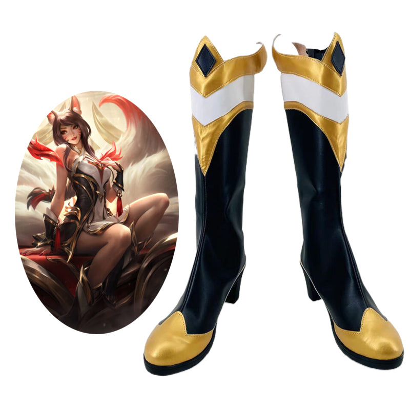 League of Legends LOL Hall of Legends Faker Ahri Shoes Cosplay Boots