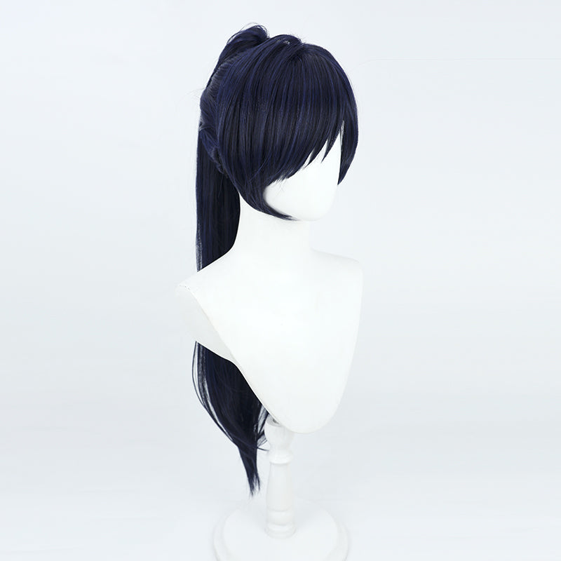 Limbus Company Hong Lu Deep Blue Cosplay Wig