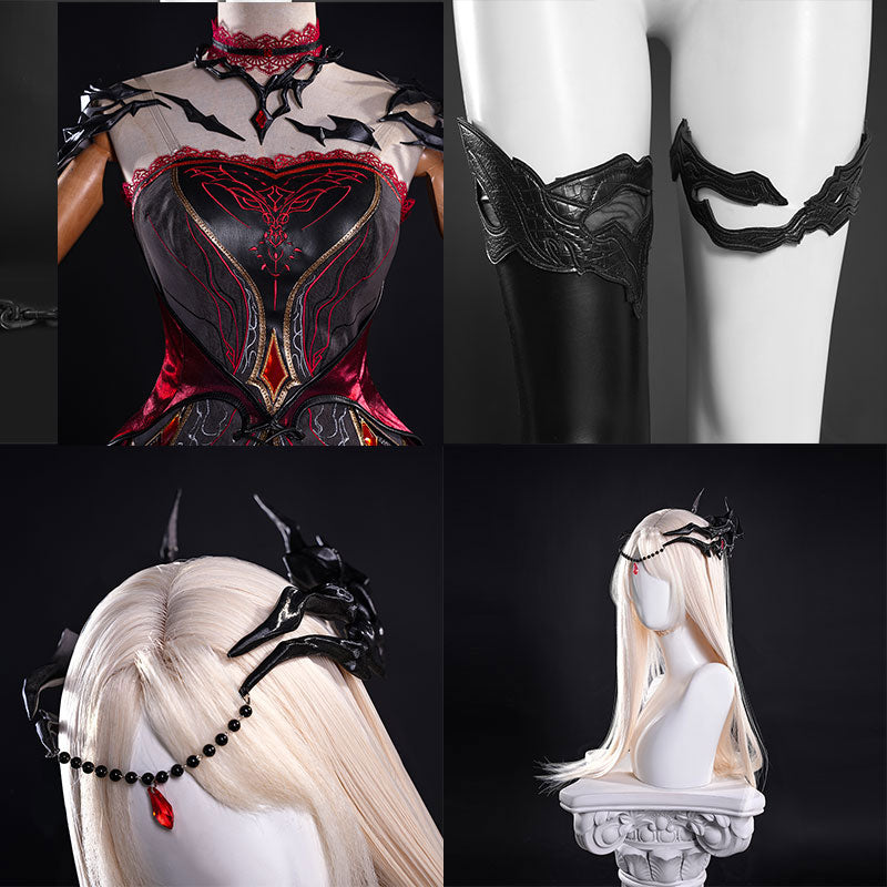 Love and Deep Space Beyond Cloudfall Set Scarlet Passion Cosplay Costume