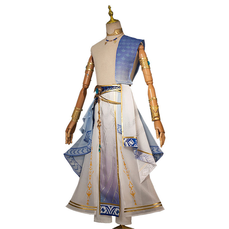 Love and Deep Space Rafayel Sapphire Scar God of the Tides Cosplay Costume