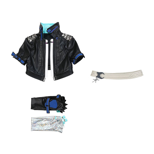 Marvel Rivals Luna Snow Cosplay Costume - Only Jacket, Gloves, Belt