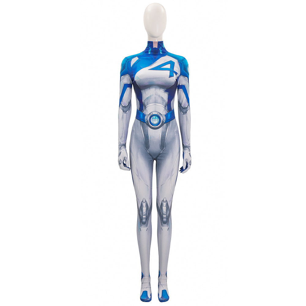 N Marvel Rivals Invisible Woman Jumpsuit Cosplay Costume