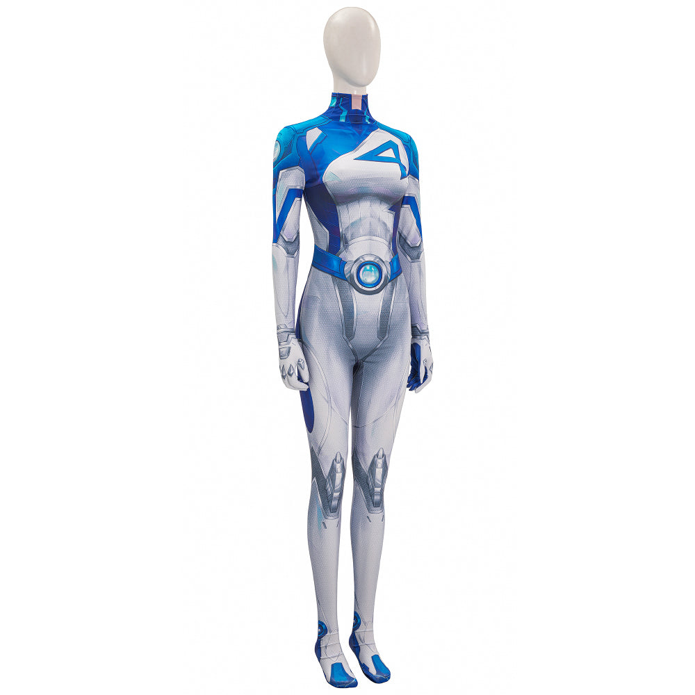 N Marvel Rivals Invisible Woman Jumpsuit Cosplay Costume