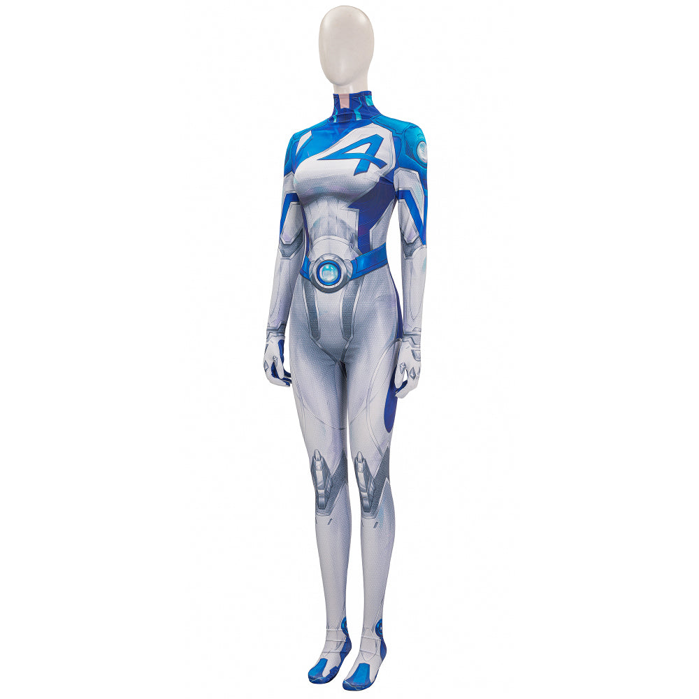 N Marvel Rivals Invisible Woman Jumpsuit Cosplay Costume