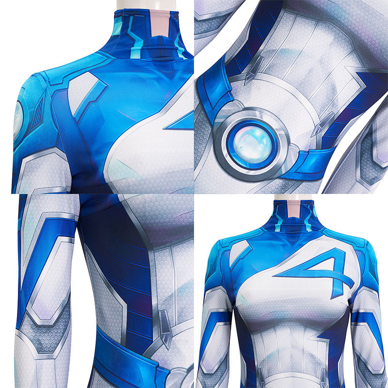 N Marvel Rivals Invisible Woman Jumpsuit Cosplay Costume